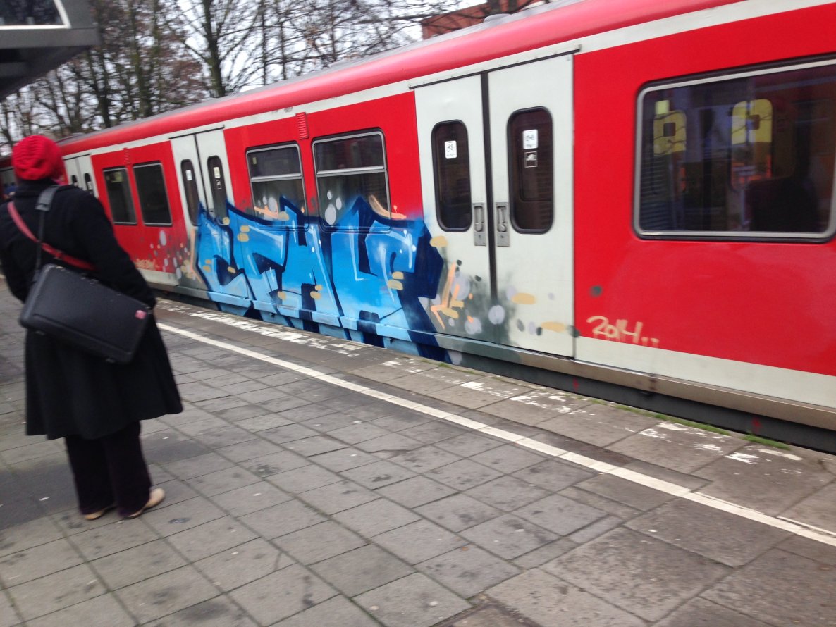 Graffiti Train - Photo by SuppenSoldat - Cfhh, Hsv, Hamburg (2014)