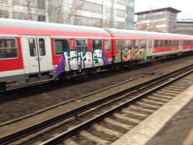 Graffiti Train - Photo by SuppenSoldat - Kins, Dsf, Demo (2014)