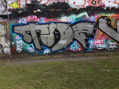 Graffiti Wall - Photo by SuppenSoldat - Todz, Dios, Tein (2014)