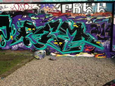 Graffiti Wall - Photo by SuppenSoldat - Sem, Basf, Gms (2014)