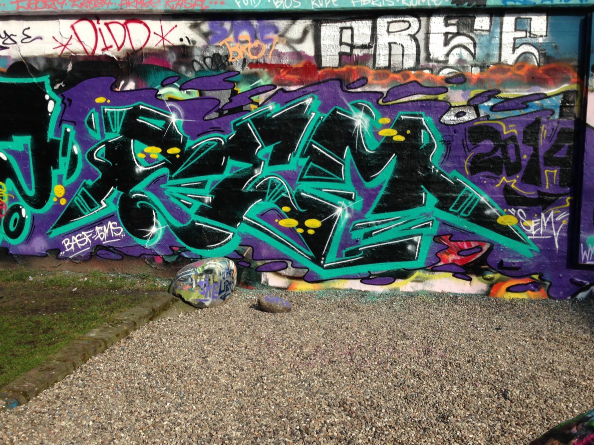 Graffiti Wall - Photo by SuppenSoldat - Sem, Basf, Gms (2014)