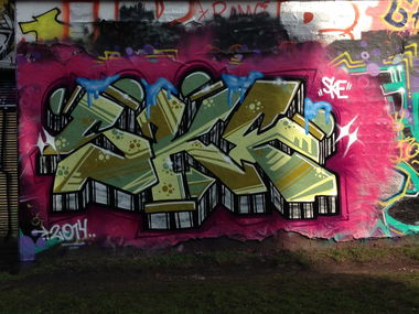 Graffiti Wall - Photo by SuppenSoldat - Ske, Hamburg, 2014 (2014)