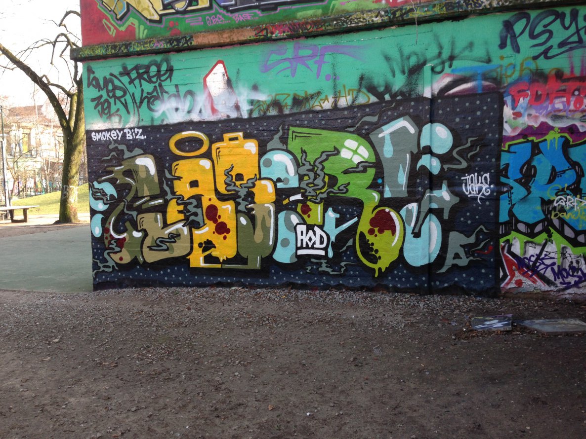 Graffiti Wall - Photo by SuppenSoldat - Laser, Aod, Jake (2014)
