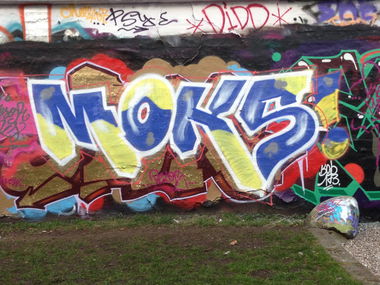 Graffiti Wall in Hamburg - Photo by SuppenSoldat - Moks, 67, Hamburg (2014)