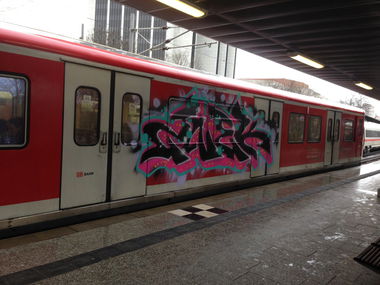 Graffiti Wall in Hamburg - Photo by SuppenSoldat - Znek, Fevr, Hamburg (2014)
