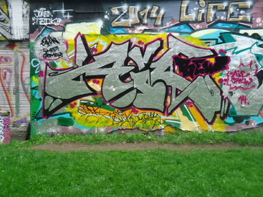 Graffiti Wall in Hamburg - Photo by SuppenSoldat - Aic, Aicrew, Aic (2014)