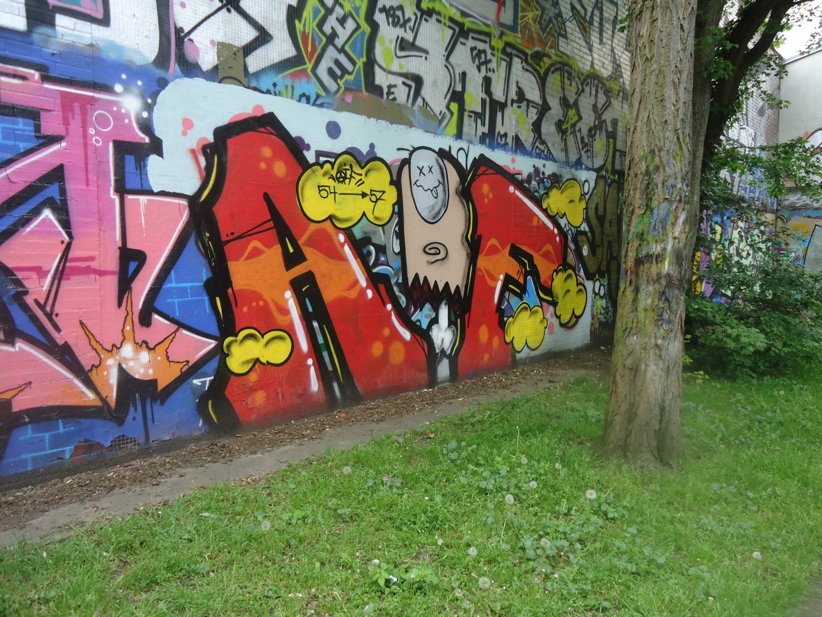 Graffiti Wall in Hamburg - Photo by SuppenSoldat - AiF, 54, 57 (2014)
