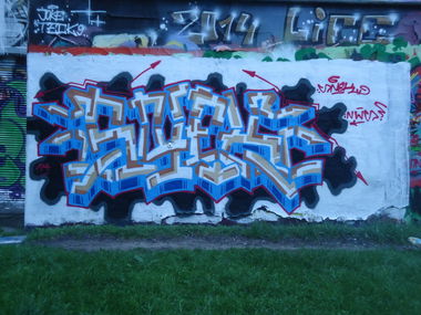Graffiti Wall in Hamburg - Photo by SuppenSoldat - Snek, Nws, Hamburg (2014)
