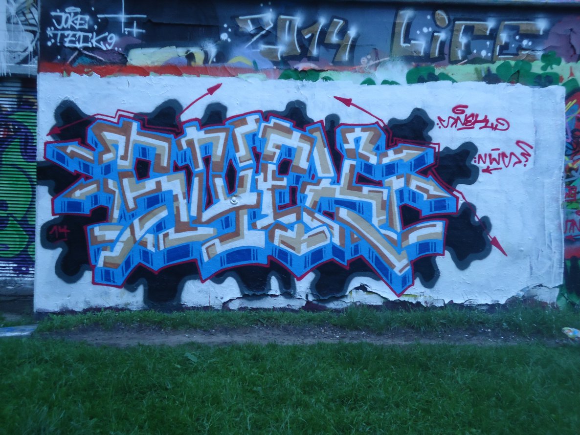 Graffiti Wall in Hamburg - Photo by SuppenSoldat - Snek, Nws, Hamburg (2014)