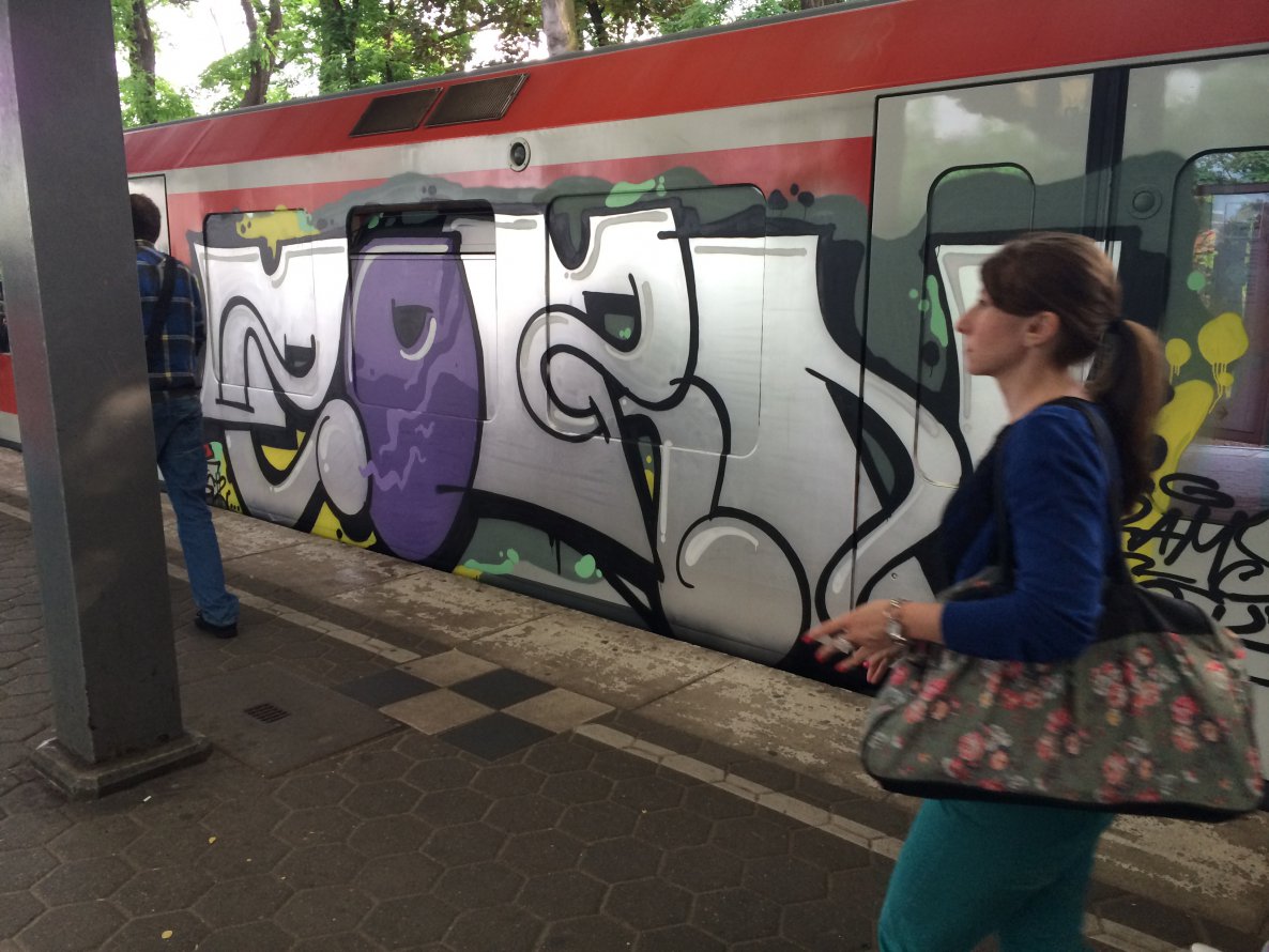 Graffiti Train - Photo by SuppenSoldat - Zorn, Hamburg, S (2014)