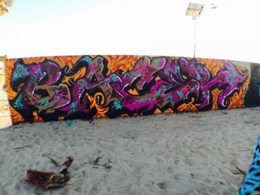 Graffiti Wall in Riga - Photo by SupremeBaker - Venice, Beach, California