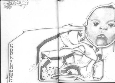 Graffiti Sketch - Photo by SuptilOne