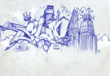 Graffiti Sketch - Photo by SuptilOne