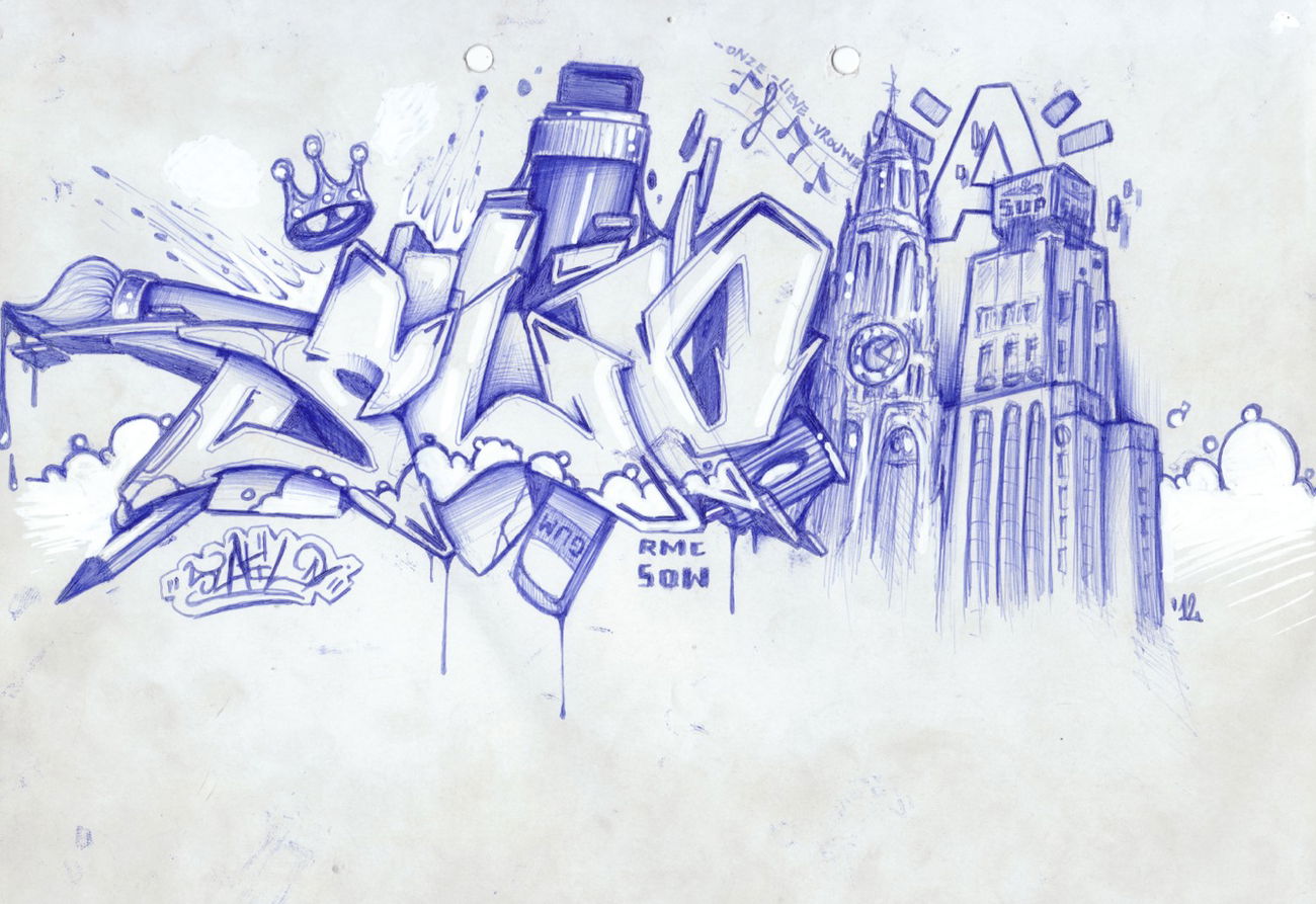 Graffiti Sketch - Photo by SuptilOne