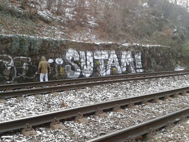 Graffiti Bombing - Photo by SutaM