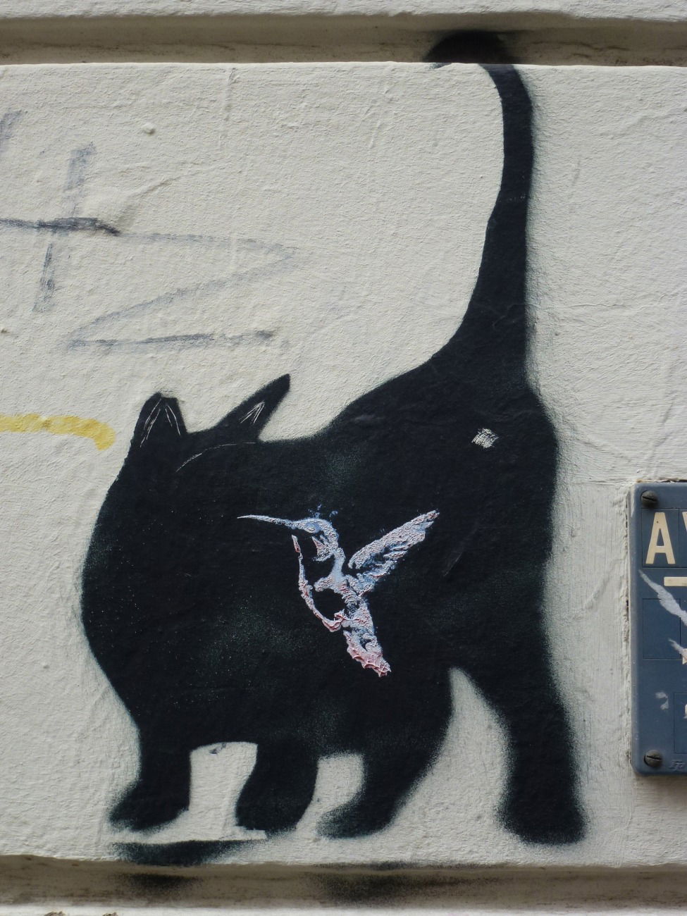 Graffiti Street Art - Photo by Sven - Stencil, Kater (2015)