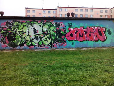 Graffiti Wall in Przeworsk - Photo by Szejp - szejp, coen (2014)