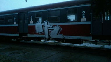 Graffiti Train in Ilawa - Photo by T33RAK47 (2014)