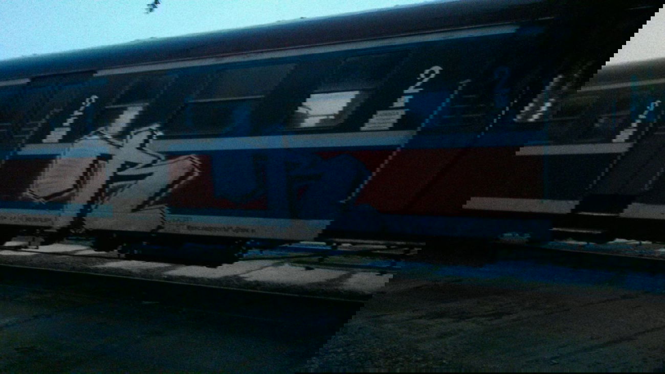 Graffiti Train in Ilawa - Photo by T33RAK47 (2014)