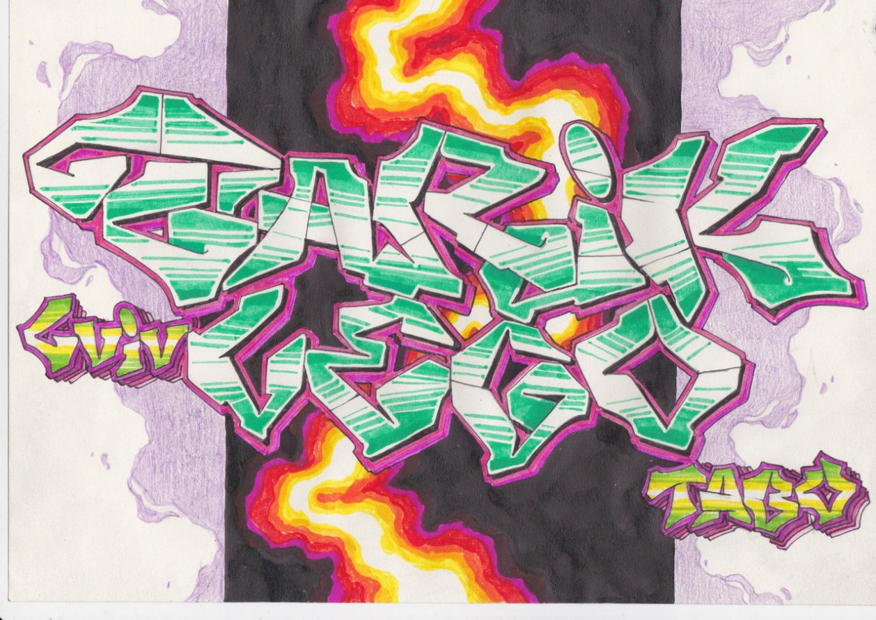 Graffiti Sketch - Photo by TABU (2014)