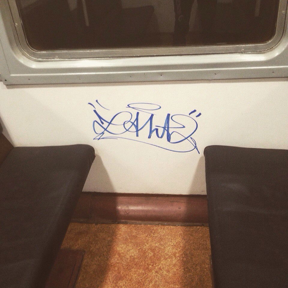 Graffiti Train - Photo by TAHA2 - streetart, street, sprayart (2016)