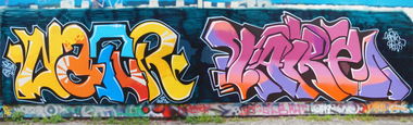 Graffiti Wall in Kongsberg - Photo by TARESTYLES - natur, graffiti, norway