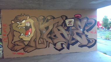 Graffiti Wall in Frankfurt - Photo by TAZE - taze, frankfurt, ratswegkreisel (2014)