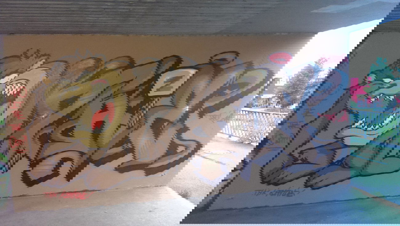 Graffiti Wall in Frankfurt - Photo by TAZE - taze, frankfurt, ratswegkreisel (2014)