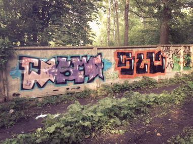 Graffiti Wall - Photo by TBWSLAEDO - SLD, and, COSMA(girl) (2013)