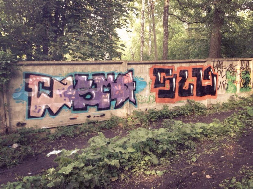 Graffiti Wall - Photo by TBWSLAEDO - SLD, and, COSMA(girl) (2013)