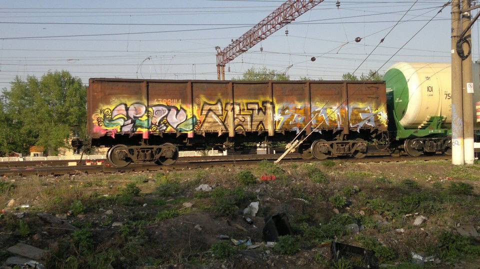 Graffiti Train - Photo by TBWSLAEDO (2013)