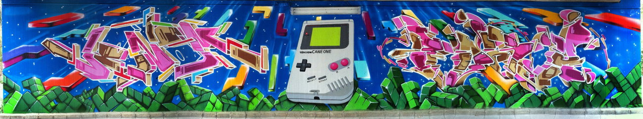 Graffiti Wall in Bamberg - Photo by TDN - Cane, Posa, Venom (2012)