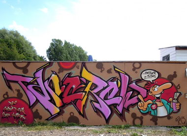 Graffiti Wall in Coburg - Photo by TDN - Som, Venom, Cane (2013)