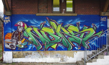 Graffiti Wall in Hirschaid - Photo by TDN - Cane, Noks, Venom (2013)
