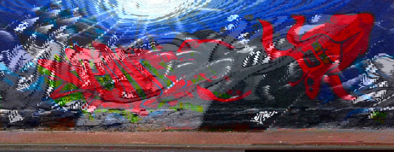 Graffiti Wall in Aschaffenburg - Photo by TDN - Venom, Speed, KTDN (2014)