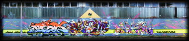Graffiti Wall in Magdeburg - Photo by TDN - Mos, Som, Stem (2014)