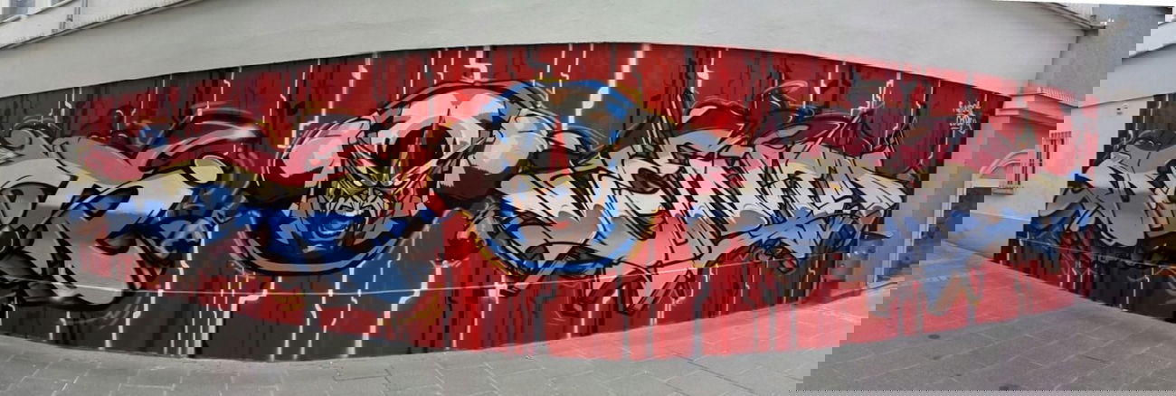 Graffiti Wall in Coburg - Photo by TDN - Som, Mos, Cane (2014)