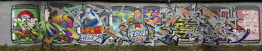 Graffiti Wall in Coburg - Photo by TDN - Venom, Danger, by (2014)