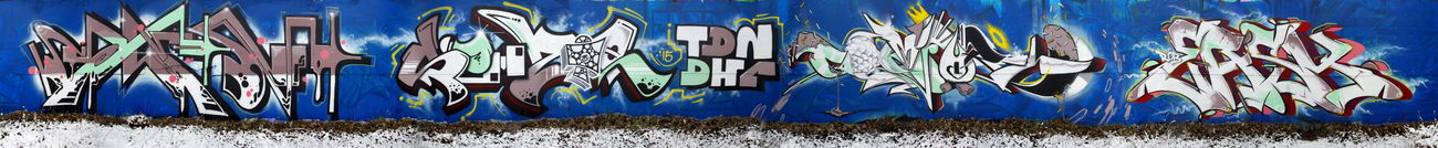 Graffiti Wall in Coburg - Photo by TDN - Sen, Somztr, Som (2015)