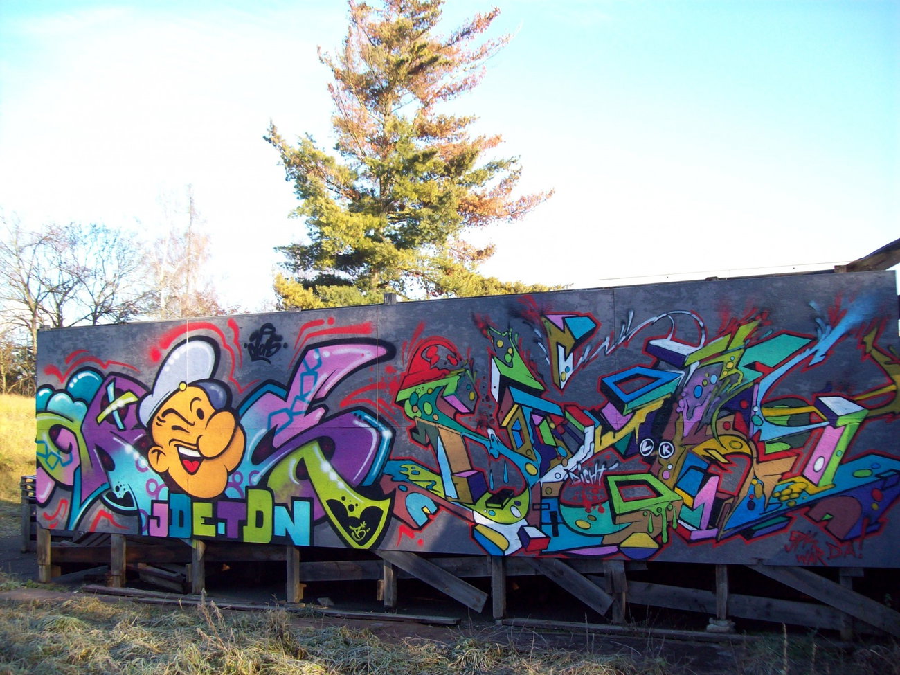 Graffiti Wall in Coburg - Photo by TDN - Mos, Som, Dicht (2015)