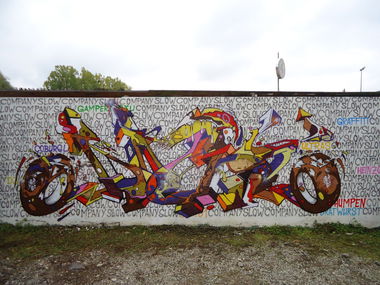 Graffiti Wall in Coburg - Photo by TDN - Dicht, JDE, SPK (2015)