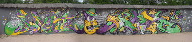 Graffiti Wall in Coburg - Photo by TDN - Dicht, Som, JDE (2015)