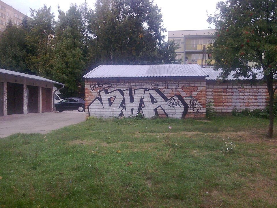 Graffiti Bombing in Białystok - Photo by TERK - NHA, BIALYSTOK, BOJARY (2015)