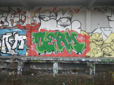 Graffiti Wall in Białystok - Photo by TERK - TERK, NHA, TOWAROWA (2015)