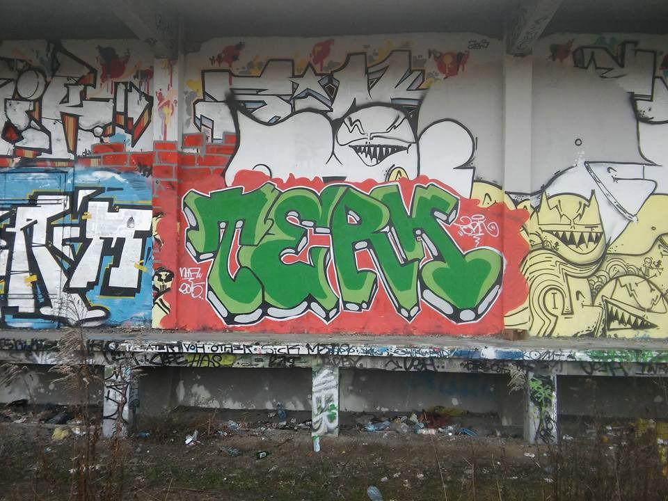 Graffiti Wall in Białystok - Photo by TERK - TERK, NHA, TOWAROWA (2015)