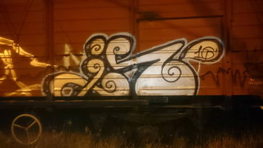 Graffiti Train in Nigeria - Photo by TERK - kozak, stilo (1995)