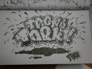 Graffiti Sketch - Photo by TFCrew - TARK, 13, TFC (2014)