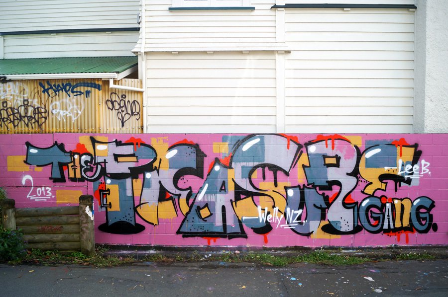 Graffiti Wall in Lambton - Photo by THE_PLEASURE_GANG - pleasuregang, SPUTTO, GEEK (2013)
