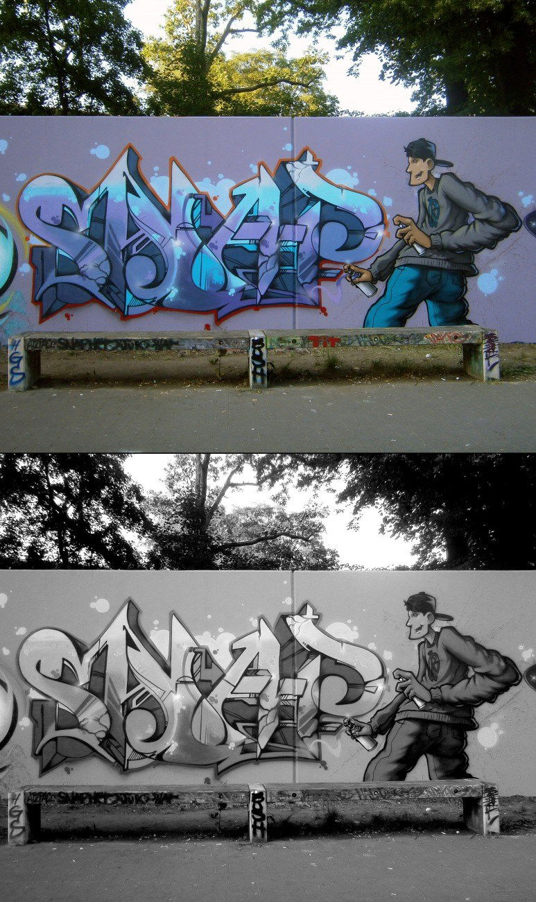 Graffiti Wall in Berlin - Photo by TI13BERLIN - SNAPone, RISER, ATZPAC (2018)