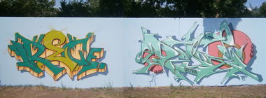 Graffiti Wall in Berlin - Photo by TI13BERLIN - TRECE, DEJOE (2018)